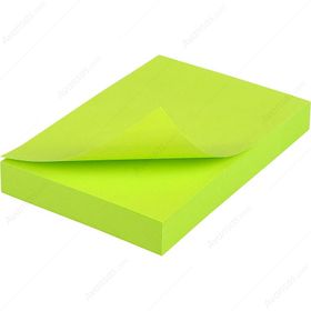 Hopax 21163 Neon Yeşil 100 Yaprak 76x51 mm Yapışkanlı Not Kağıdı