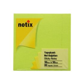 Hopax 21163 Neon Yeşil 100 Yaprak 76x51 mm Yapışkanlı Not Kağıdı