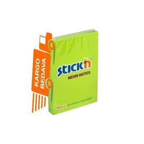 Hopax 21163 Neon Yeşil 100 Yaprak 76x51 mm Yapışkanlı Not Kağıdı