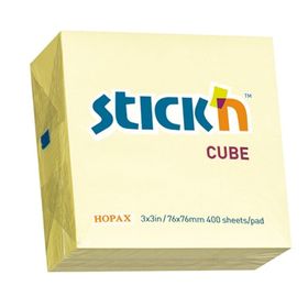 Hopax 400 YP 76x76 Sarı Stıckn Yapışkanlı Not Kağıdı