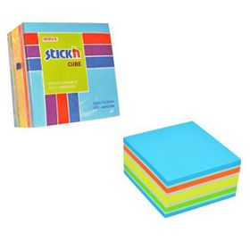 Hopax Küp 400 YP 76x76 5 NP Mıx-B Renk Stıckn Yapışkanlı Not Kağıdı