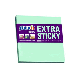Hopax Stickn 76x76 mm Pastel Mavi 90 Yaprak Extra Yapışkanlı Not Kağıdı