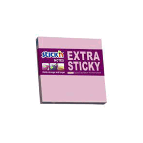 Hopax Stickn 76x76 mm Pastel Pembe 90 Yaprak Extra Yapışkanlı Not Kağıdı