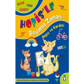 Hopiş Ve Kardeşi - Hopişle Boyama Zamanı | Timaş Yayınları