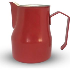 Horecamark Kırmızı Milk Pitcher 500 ml Paslanmaz Çelik Ördek Ağızlı Süt Potu