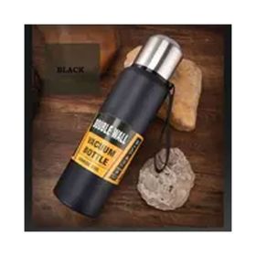 Horecamark Siyah 1500 ml Paslanmaz Vakumlu Termos