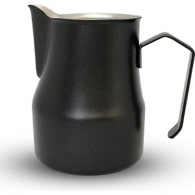 Horecamark Siyah Milk Pitcher 500 ml Paslanmaz Çelik Ördek Ağızlı Süt Potu
