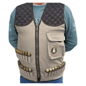 Horizon Av 10-0017 Rock Düz Renk Suni Deri Darbelik Bej Av Yeleği