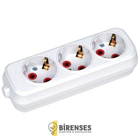 Horoz 200-300-301 3'lü Topraklı Klemensli Grup Priz