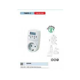 Horoz Timer-2 1780W Digital Haftalık Zaman Ayarlı Priz
