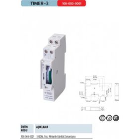 Horoz Timer-3 W Otomat Tipi Saati