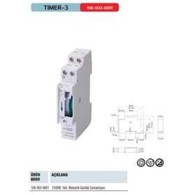 Horoz Timer-3 W Otomat Tipi Saati