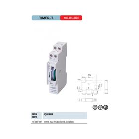 Horoz Timer-3 W Otomat Tipi Saati