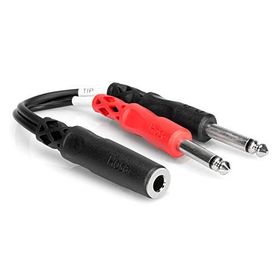 Hosa 1/4 inç TRS F - Dual 1/4 inç TS M Stereo Breakout Kablo