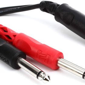 Hosa 1/4 inç TRS F - Dual 1/4 inç TS M Stereo Breakout Kablo