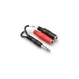 Hosa 1/4 inç TRS M Dual 1/4 inç TSF F Stereo Breakout kablo