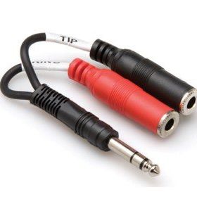 Hosa 1/4 inç TRS M Dual 1/4 inç TSF F Stereo Breakout kablo