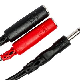 Hosa 1/4 inç TRS M Dual 1/4 inç TSF F Stereo Breakout kablo