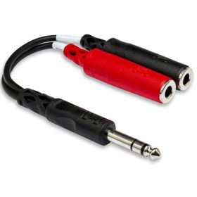 Hosa 1/4 inç TRS M Dual 1/4 inç TSF F Stereo Breakout kablo