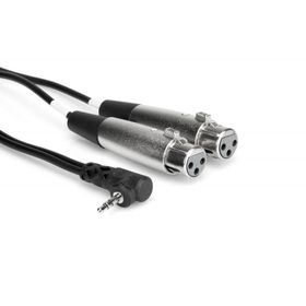 Hosa 3.5 mm 90 Derece TRS (M) Dual XLR (F) Stereo Breakout 60 cm Kablo