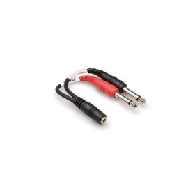 Hosa 3.5 mm TRS M - Dual 1/4 inç TS F Stereo Breakout Kablo