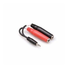 Hosa 3.5 mm TRS M - Dual 1/4 inç TS F Stereo Breakout Kablo