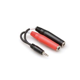 Hosa 3.5 mm TRS M - Dual 1/4 inç TS F Stereo Breakout Kablo