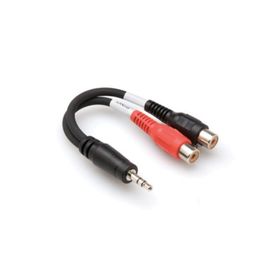 Hosa 3.5 mm TRS M - Dual RCA F Stereo Breakout Kablo