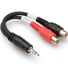 Hosa 3.5 mm TRS M - Dual RCA F Stereo Breakout Kablo
