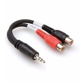 Hosa 3.5 mm TRS M - Dual RCA F Stereo Breakout Kablo