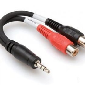 Hosa 3.5 mm TRS M - Dual RCA F Stereo Breakout Kablo
