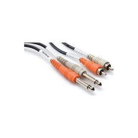 Hosa Dual 1/4 inç TS M - RCA M 4 mt Balanssız Kablo