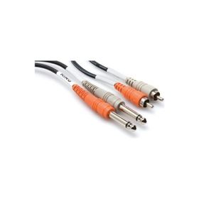 Hosa Dual 1/4 inç TS M - RCA M 4 mt Balanssız Kablo