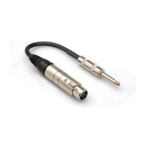 Hosa Xlr (M) 1/4'' TS (F) Empedans Bağdaştırıcı