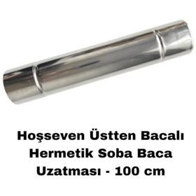 Hoşseven HDU 10 Üstten Bacalı Ayaklı 100 cm Doğalgaz Soba Baca Uzatması