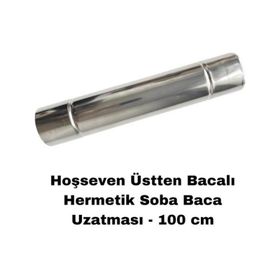 Hoşseven HDU 10 Üstten Bacalı Ayaklı 100 cm Doğalgaz Soba Baca Uzatması