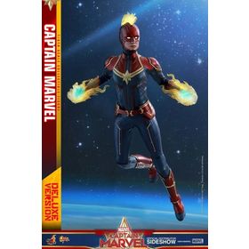 Hot Toys MMS522 Captain Marvel Deluxe Version Sixth Scale Figure