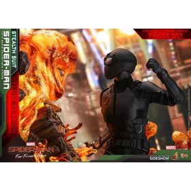 Hot Toys MMS541 904858 Spider-Man (Stealth Suit) Deluxe Version Sixth Scale Figure