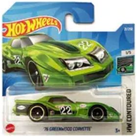 Hot Wheels 76 Greenwood Corvette Yeşil Oyuncak Araba