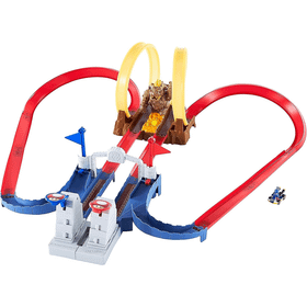 Hot Wheels GNM22 Mario Kart Bowser'ın Kalesinde Kaos Pist Seti