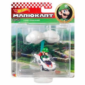 Hot Wheels GVD30-GVD35 Mario Kart Planörlü Araçlar Luigi Oyuncak Araba