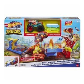 Hot Wheels HFB12 Monster Trucks Patlama İstasyonu Oyun Seti