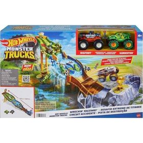 Hot Wheels HGV14 Monster Trucks Timsahtan Kaçış