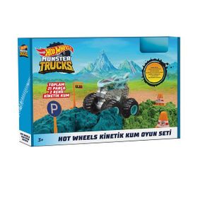Hot Wheels HHJ36 Monster Trucks Kinetik Kum Oyun Seti