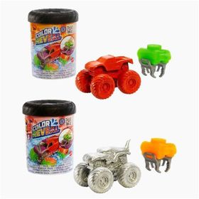 Hot Wheels HJH53 Monster Trucks Color Reveal 2'li Paket Renk Değiştiren Araçlar