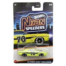 Hot Wheels HLH72-JKX97 70 Dodge Hemi Challenger Neon Yarışçılar