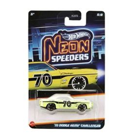 Hot Wheels HLH72-JKX97 70 Dodge Hemi Challenger Neon Yarışçılar