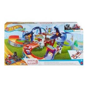Hot Wheels HPL34 Racerverse Marvel 2 Araçlı Pist Seti