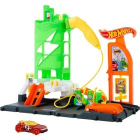 Hot Wheels HTN79 Elektrikli Araç Şarj İstasyonu Oyun Seti