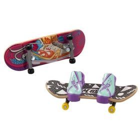 Hot Wheels HXL17-HXL19 Skate Retro Temalı 2'li Ayakkabı ve Parmak Kaykay